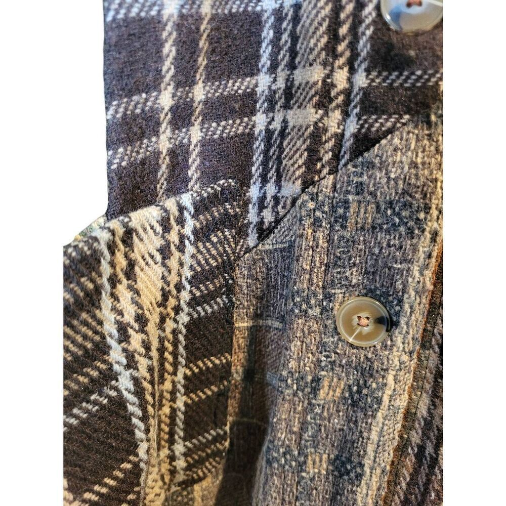 Sacred Threads Jacket Women's Large Wool Patchwork Shacket Oversized Grunge - Picture 4 of 8